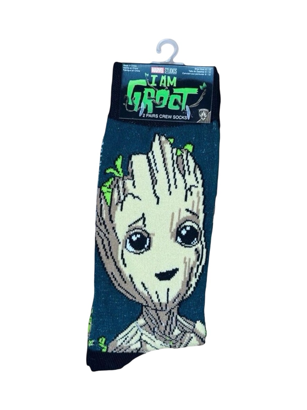 Marvel Studios I Am Groot Crew Socks - 2 Pack